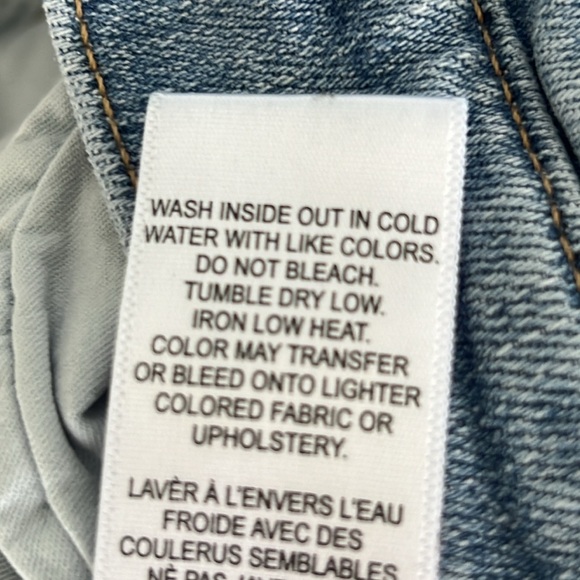 FRAME Le Sylvie High Waist Raw Hem Crop Jeans Overturn Wash Waist 27 - Picture 12 of 12